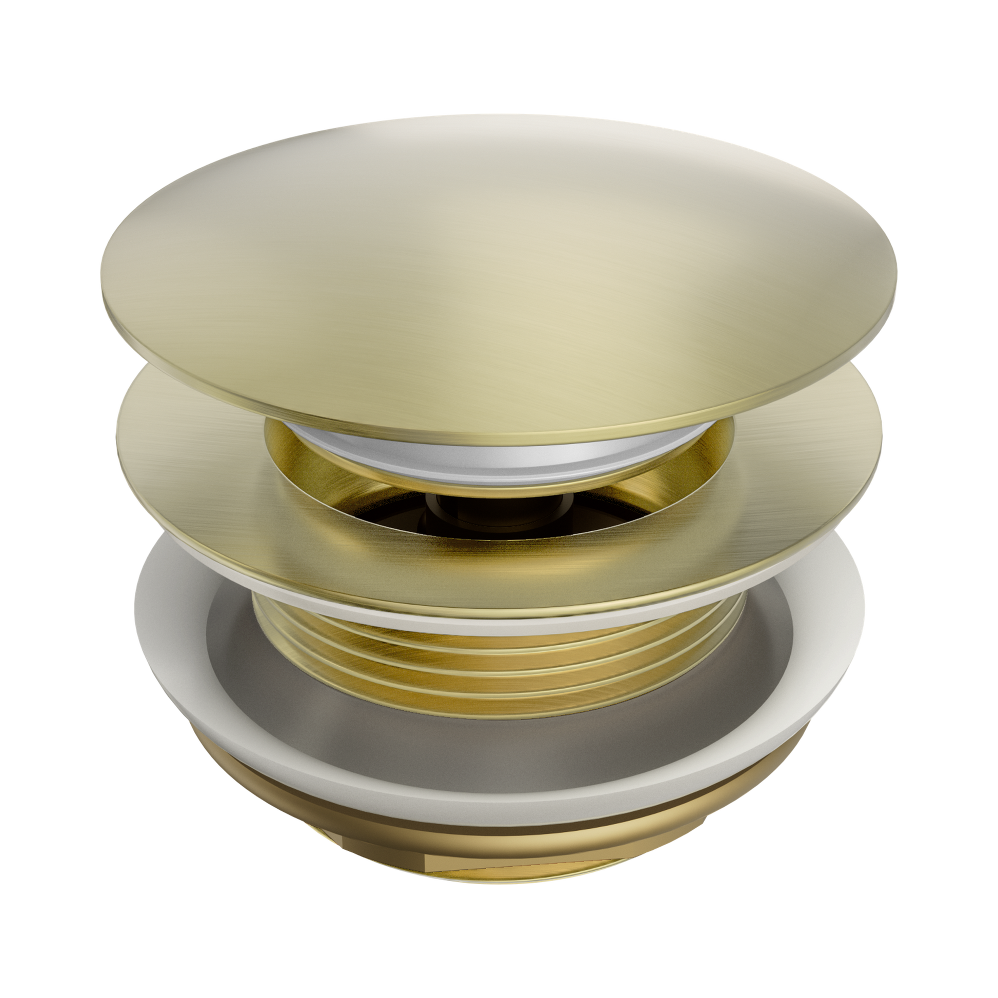 Nero Short Pop Up Bath Waste 40mm, Brushed Gold