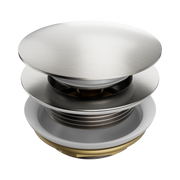 Nero Short Pop Up Bath Waste 40mm, Brushed Nickel