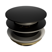 Nero Short Pop Up Bath Waste 40mm, Matte Black