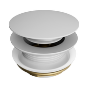 Nero Short Pop Up Bath Waste 40mm, Matte White