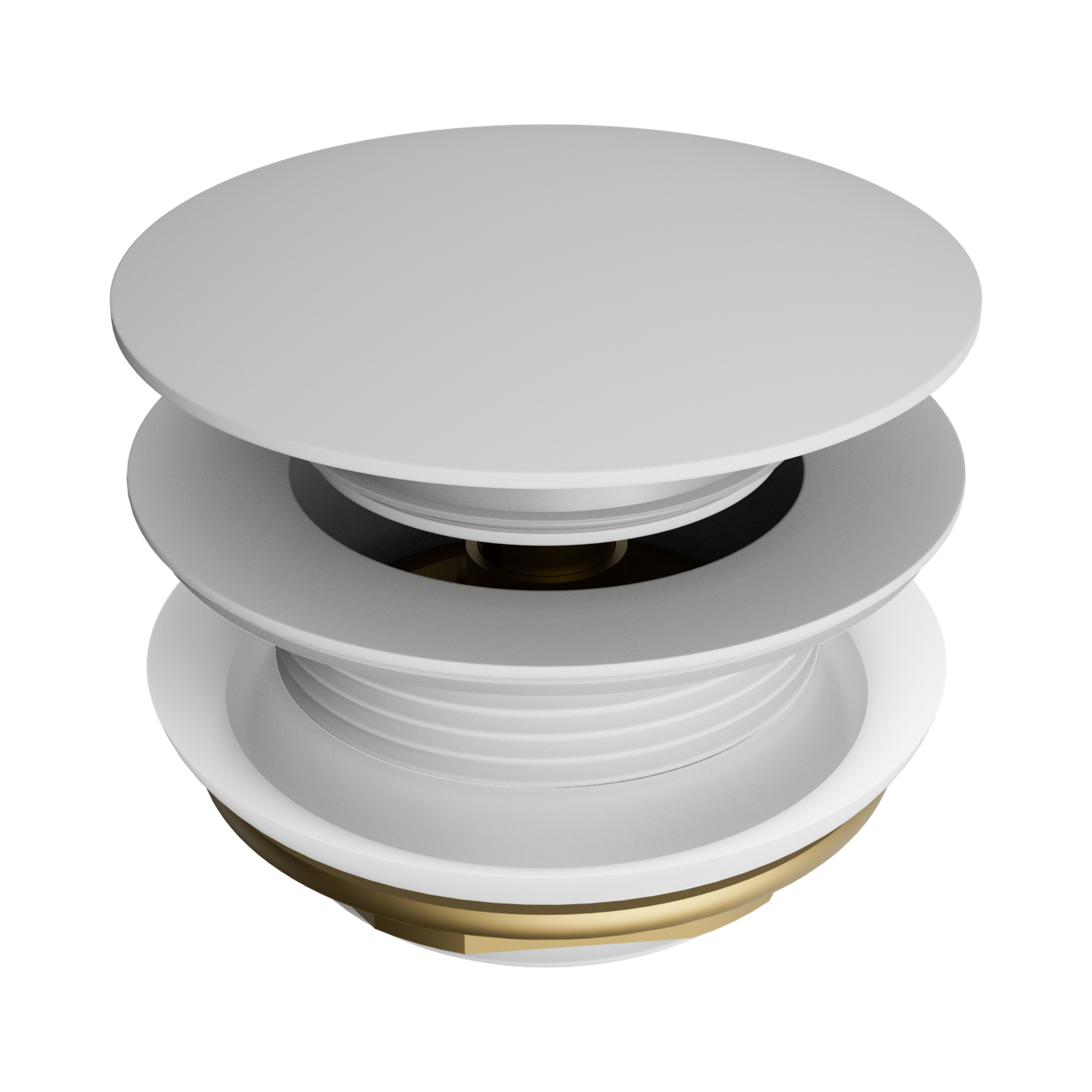 Nero Short Pop Up Bath Waste 40mm, Matte White