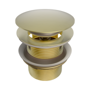 Nero Pop Up Bath Waste 40mm With Overflow, Brushed Gold