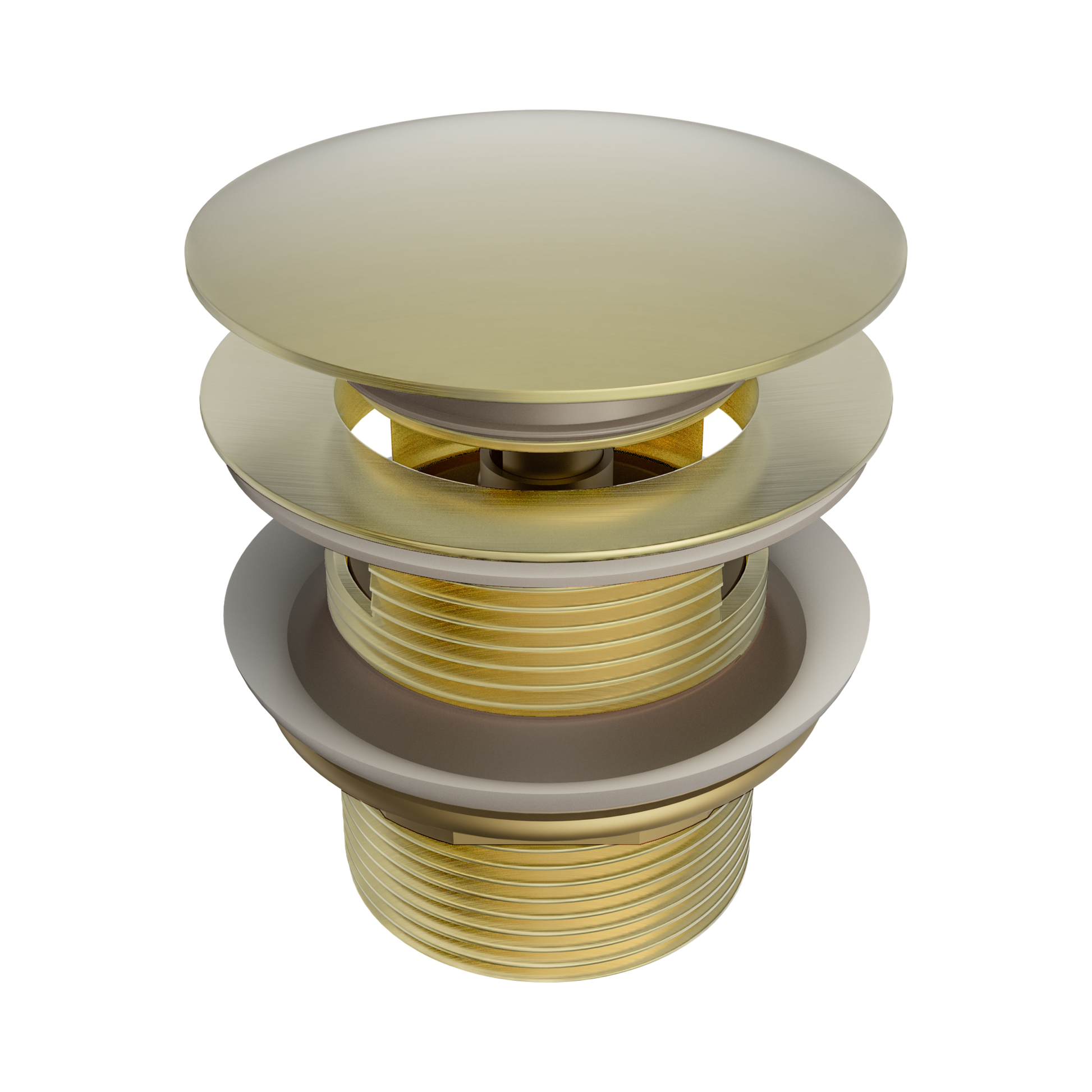 Nero Pop Up Bath Waste 40mm With Overflow, Brushed Gold