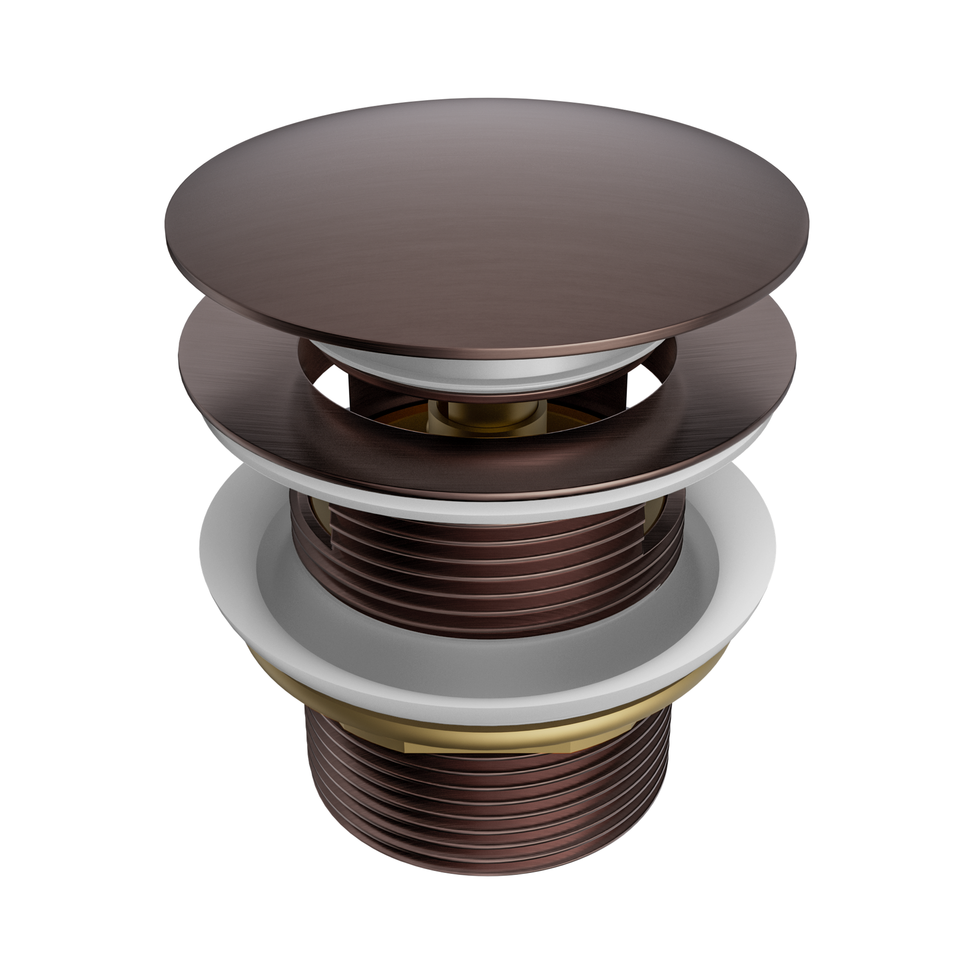 Nero Pop Up Bath Waste 40mm With Overflow, Brushed Bronze