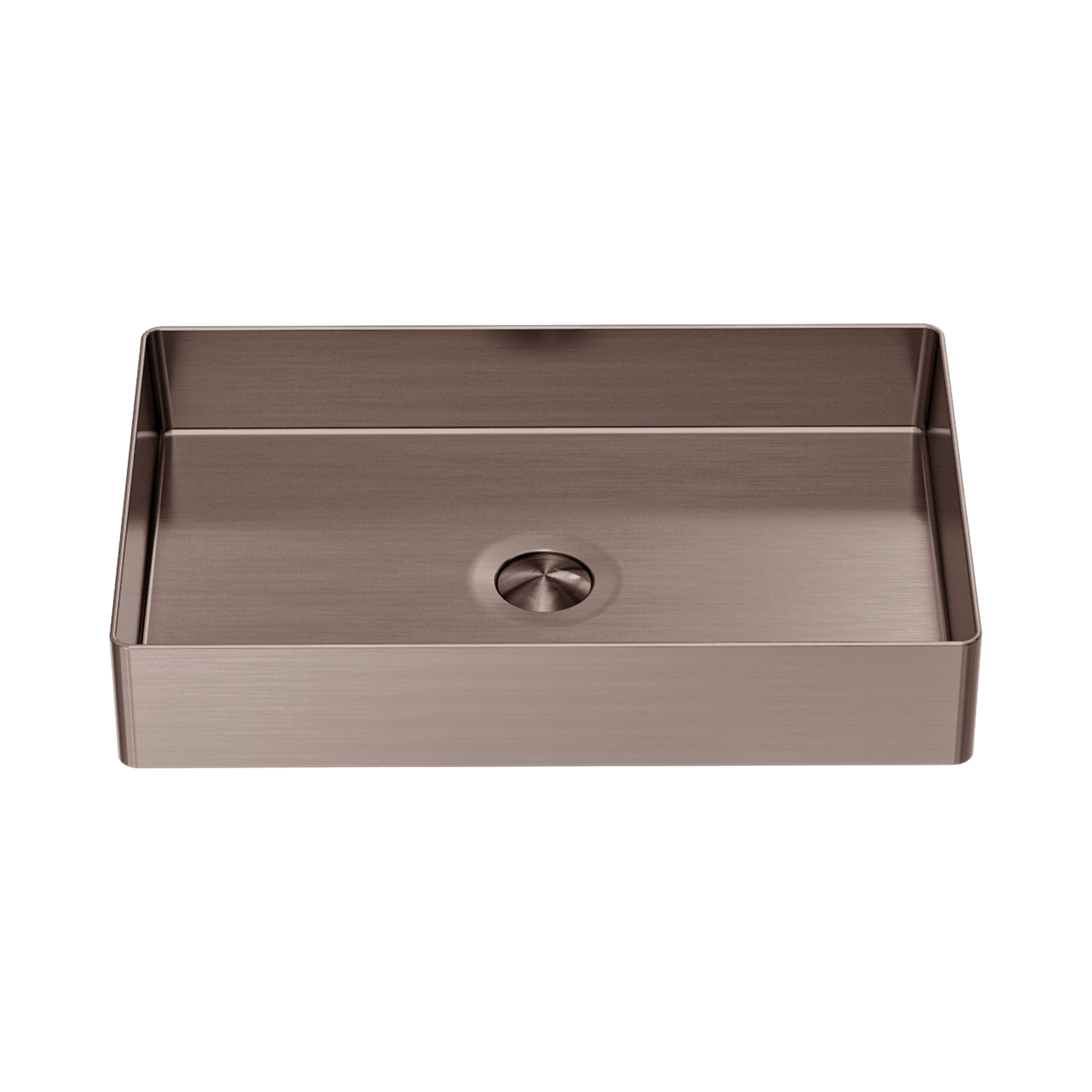 Nero Opal Rectangle Stainless Steel Basin, Brushed Bronze