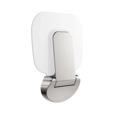 Nero Mecca Care Shower Seat 400X330mm, Brushed Nickel