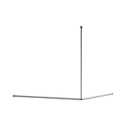 Nero Mecca Care Curtain Rail 1200x1200mm 90 Degree, Chrome