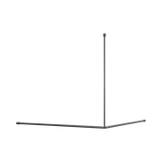 Nero Mecca Care Curtain Rail 1200x1200mm 90 Degree, Gun Metal