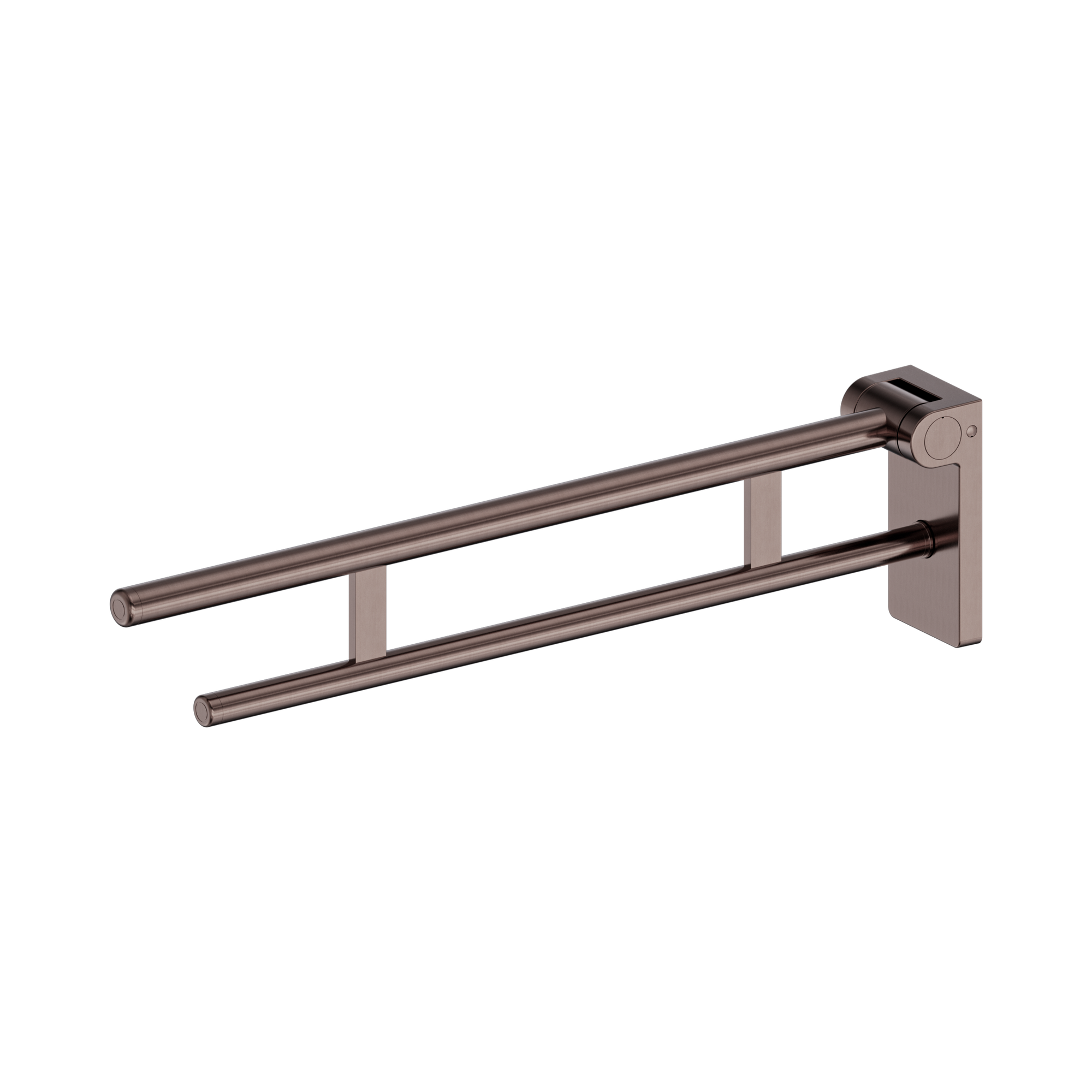 Nero Mecca Care Foldable Toilet Support Arm, Brushed Bronze