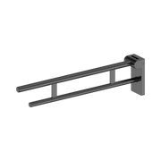 Nero Mecca Care Foldable Toilet Support Arm, Gun Metal
