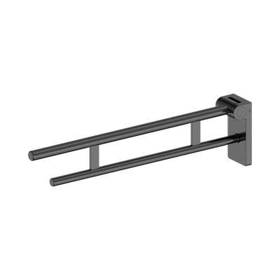 Nero Mecca Care Foldable Toilet Support Arm, Gun Metal