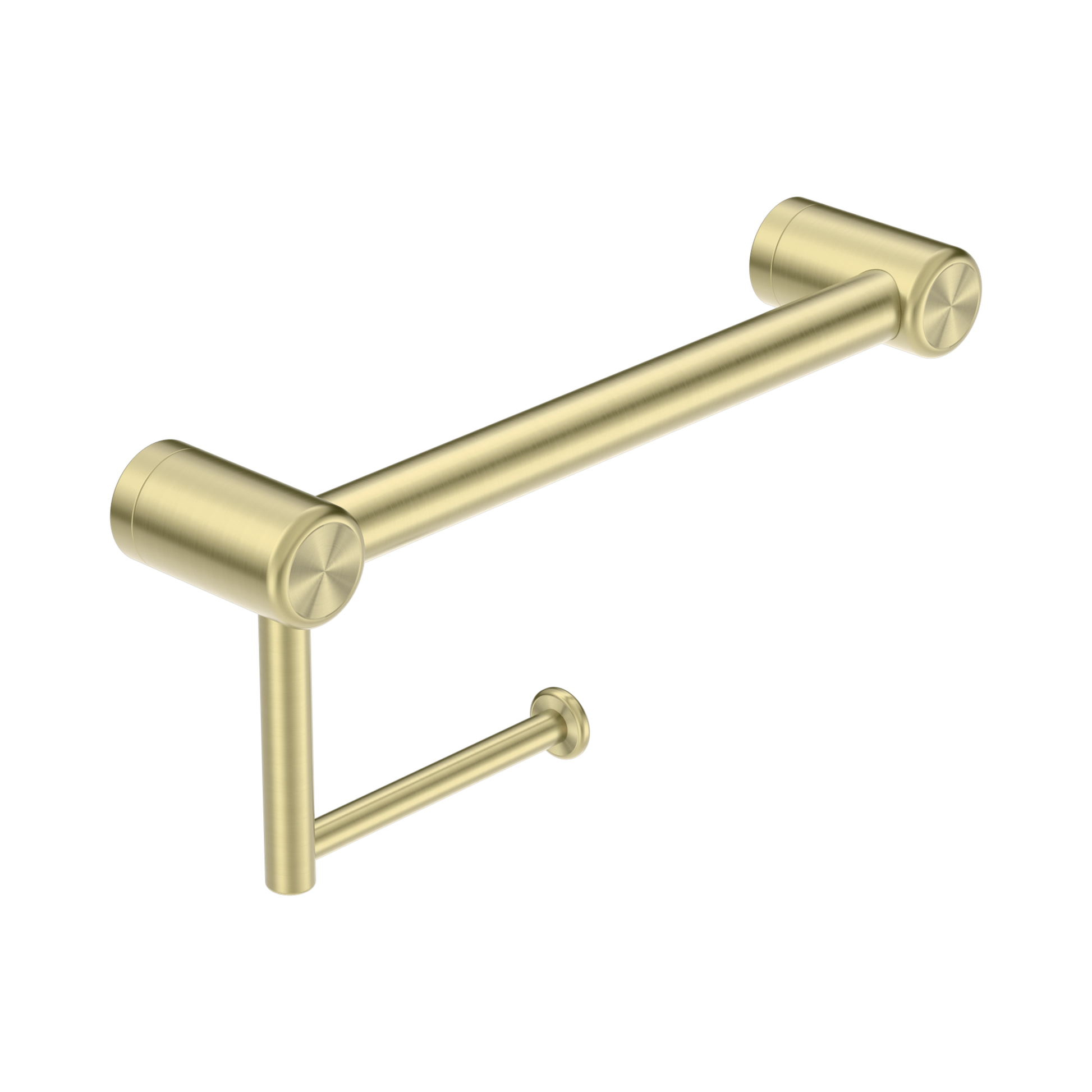 Nero Mecca Care 25mm Toilet Roll Rail 300mm, Brushed Gold