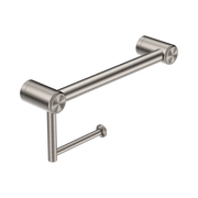 Nero Mecca Care 25mm Toilet Roll Rail 300mm, Brushed Nickel
