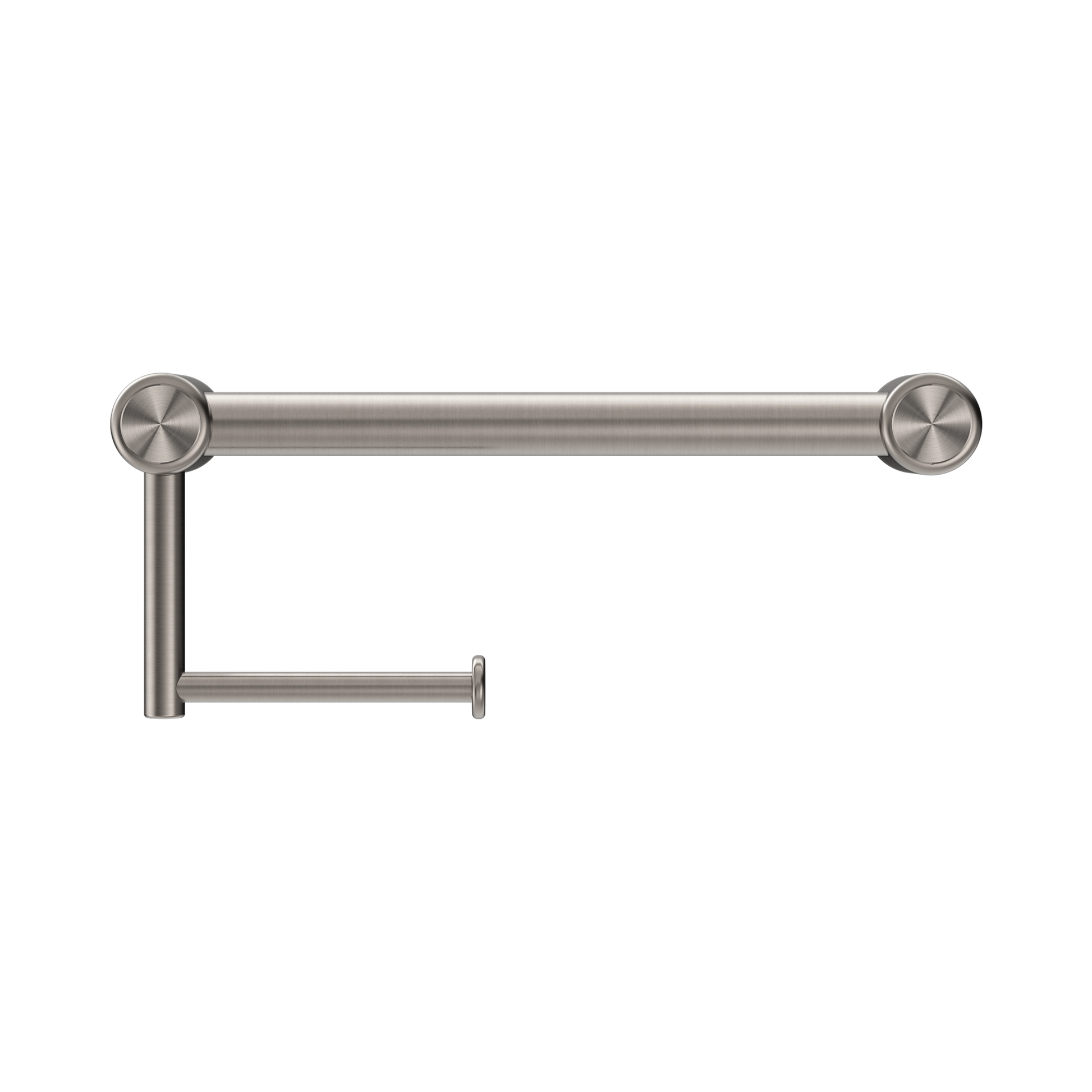 Nero Mecca Care 25mm Toilet Roll Rail 300mm, Brushed Nickel