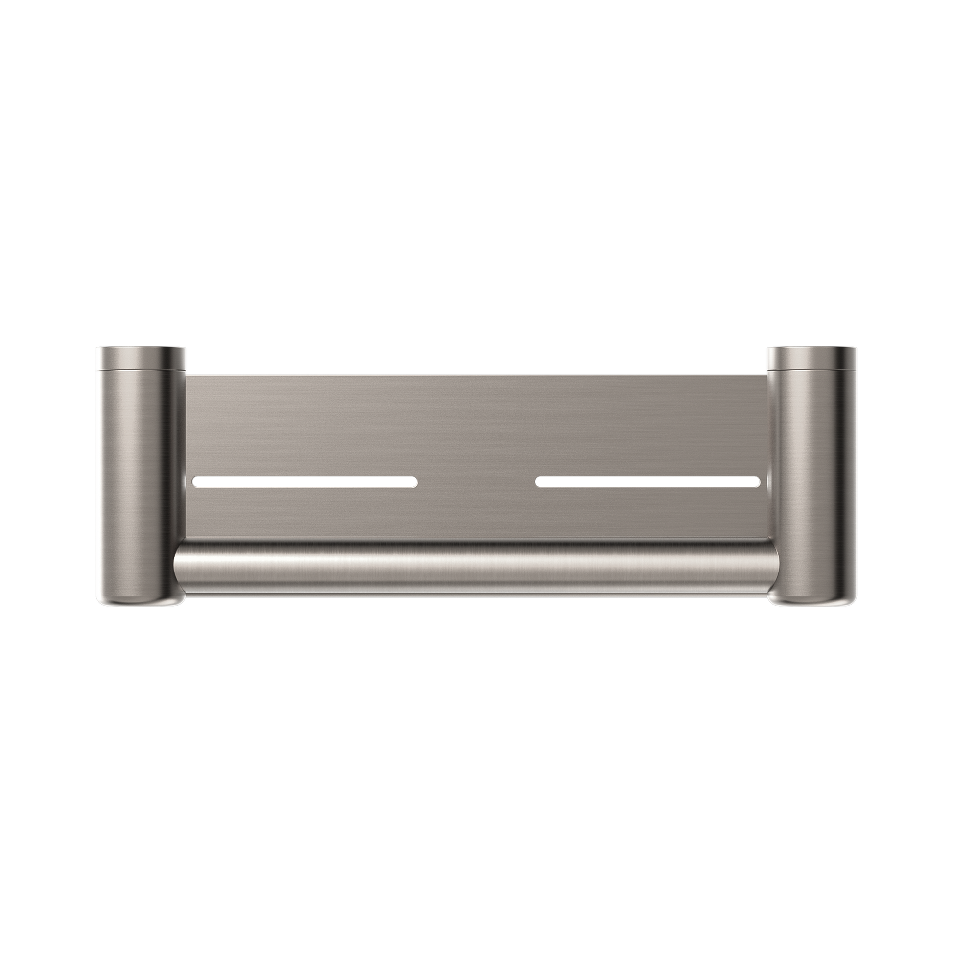 Nero Mecca Care 25mm Grab Rail With Shelf 300mm, Brushed Nickel