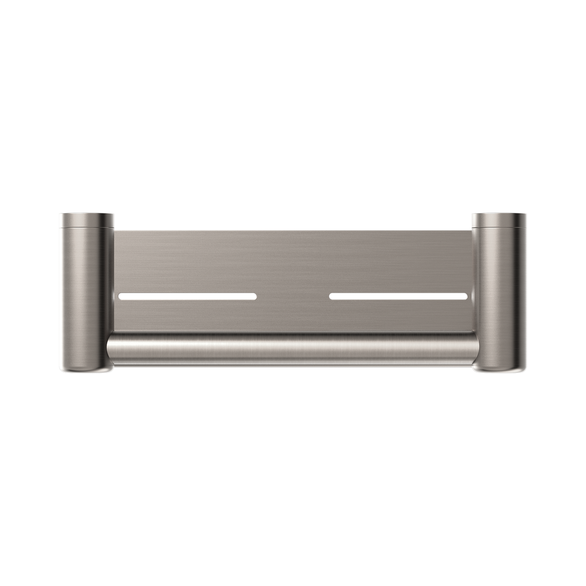 Nero Mecca Care 25mm Grab Rail With Shelf 300mm, Brushed Nickel