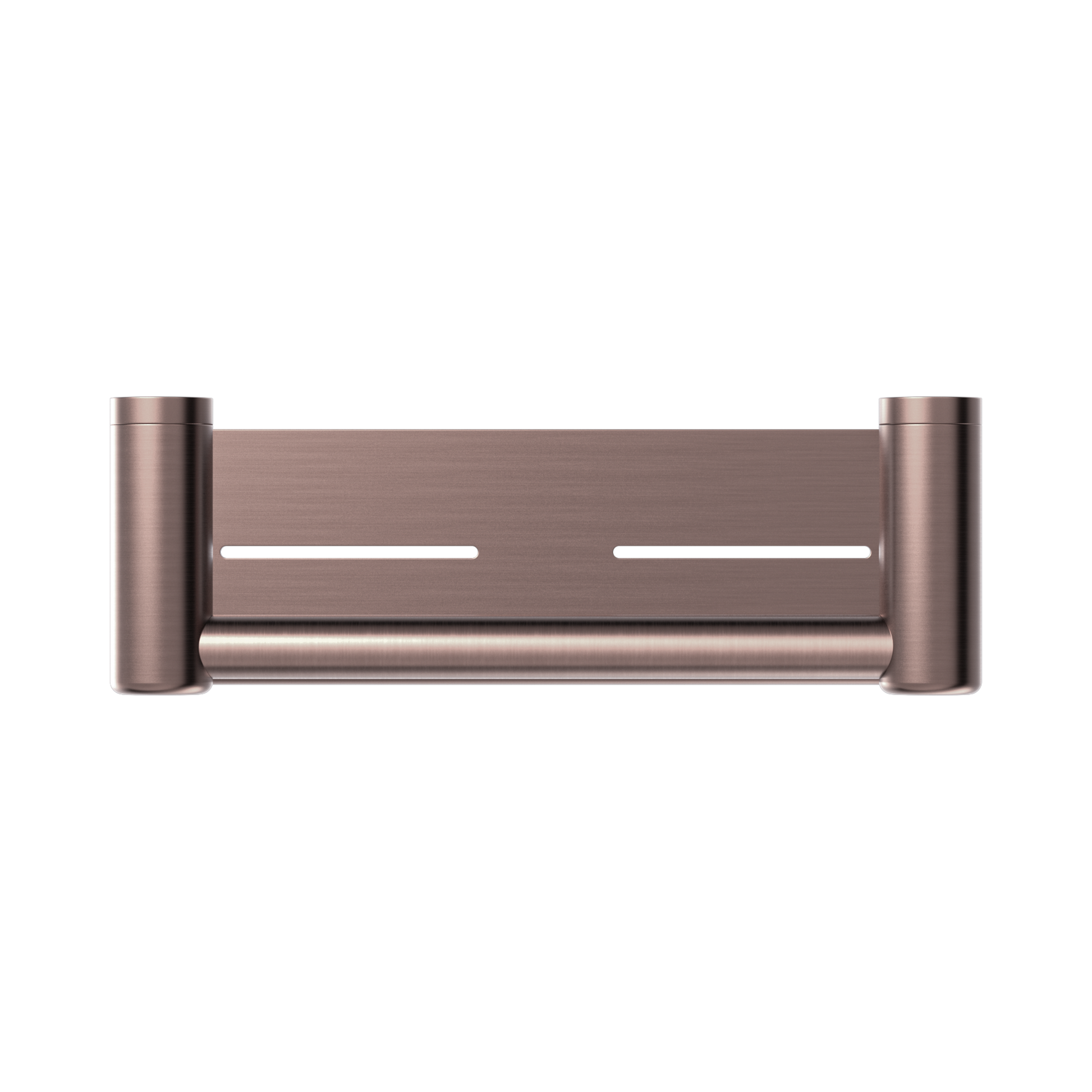 Nero Mecca Care 25mm Grab Rail With Shelf 300mm, Brushed Bronze