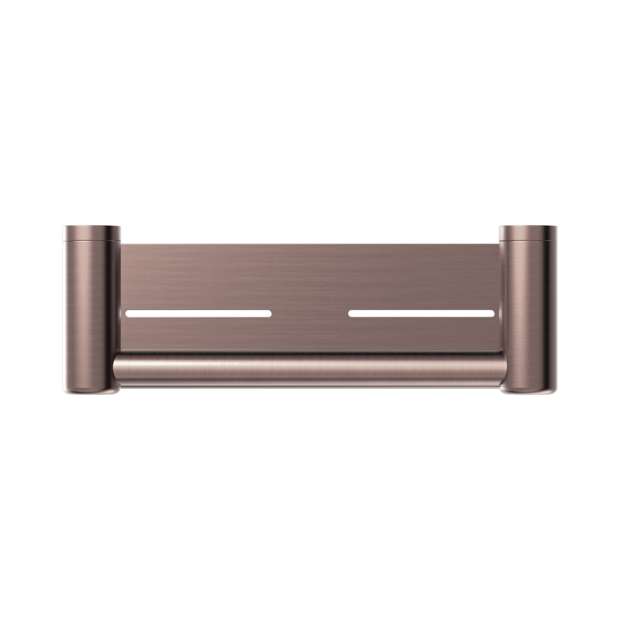 Nero Mecca Care 25mm Grab Rail With Shelf 300mm, Brushed Bronze