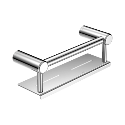 Nero Mecca Care 25mm Grab Rail With Shelf 300mm, Chrome