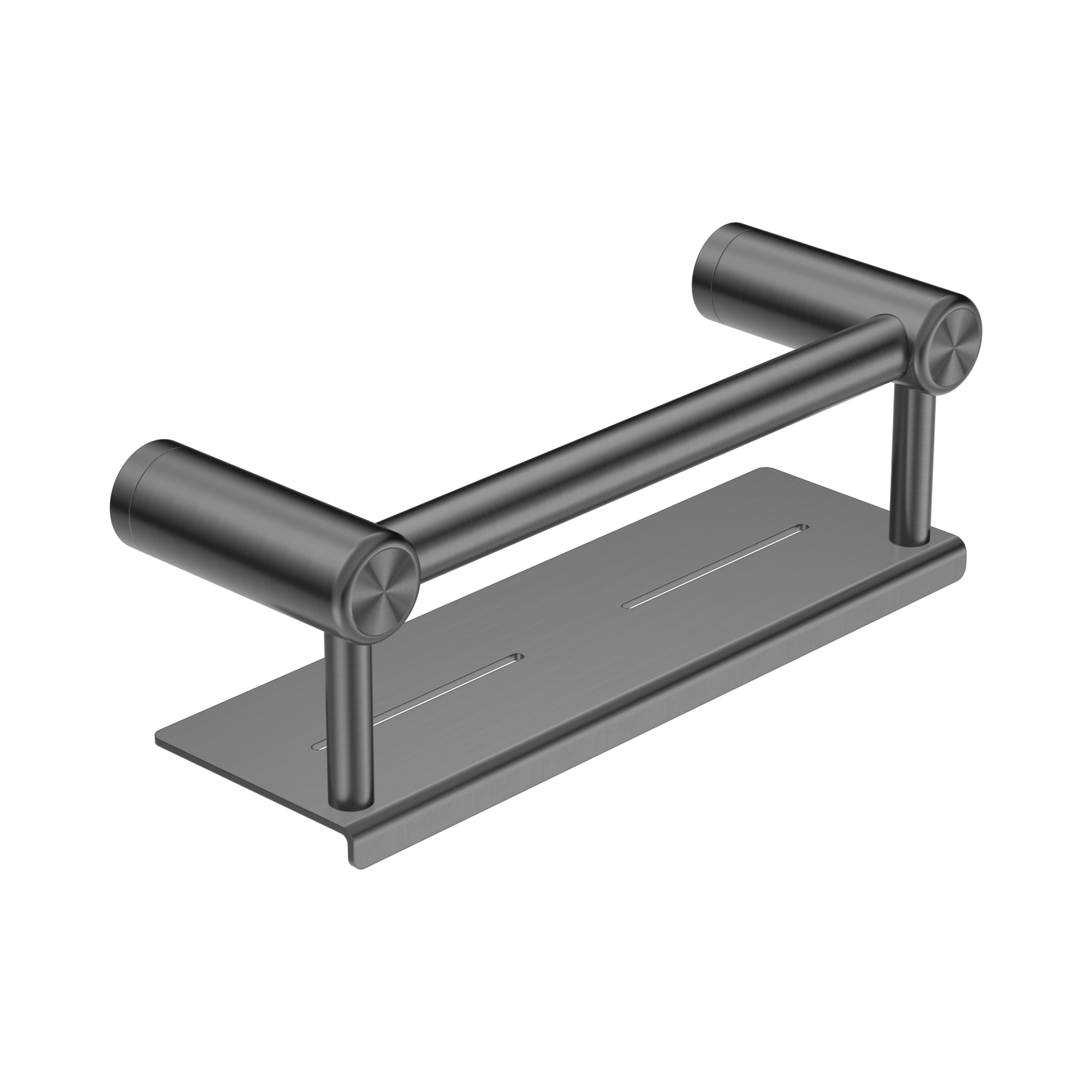 Nero Mecca Care 25mm Grab Rail With Shelf 300mm, Gun Metal