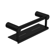 Nero Mecca Care 25mm Grab Rail With Shelf 300mm, Matte Black