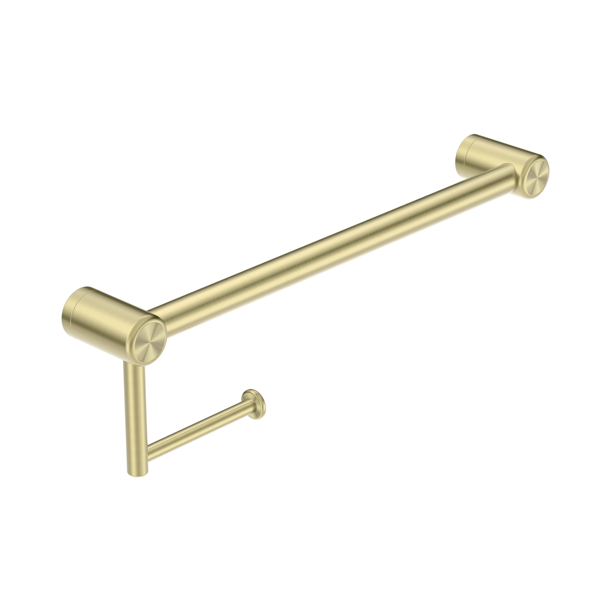 Nero Mecca Care 25mm Toilet Roll Rail 450mm, Brushed Gold