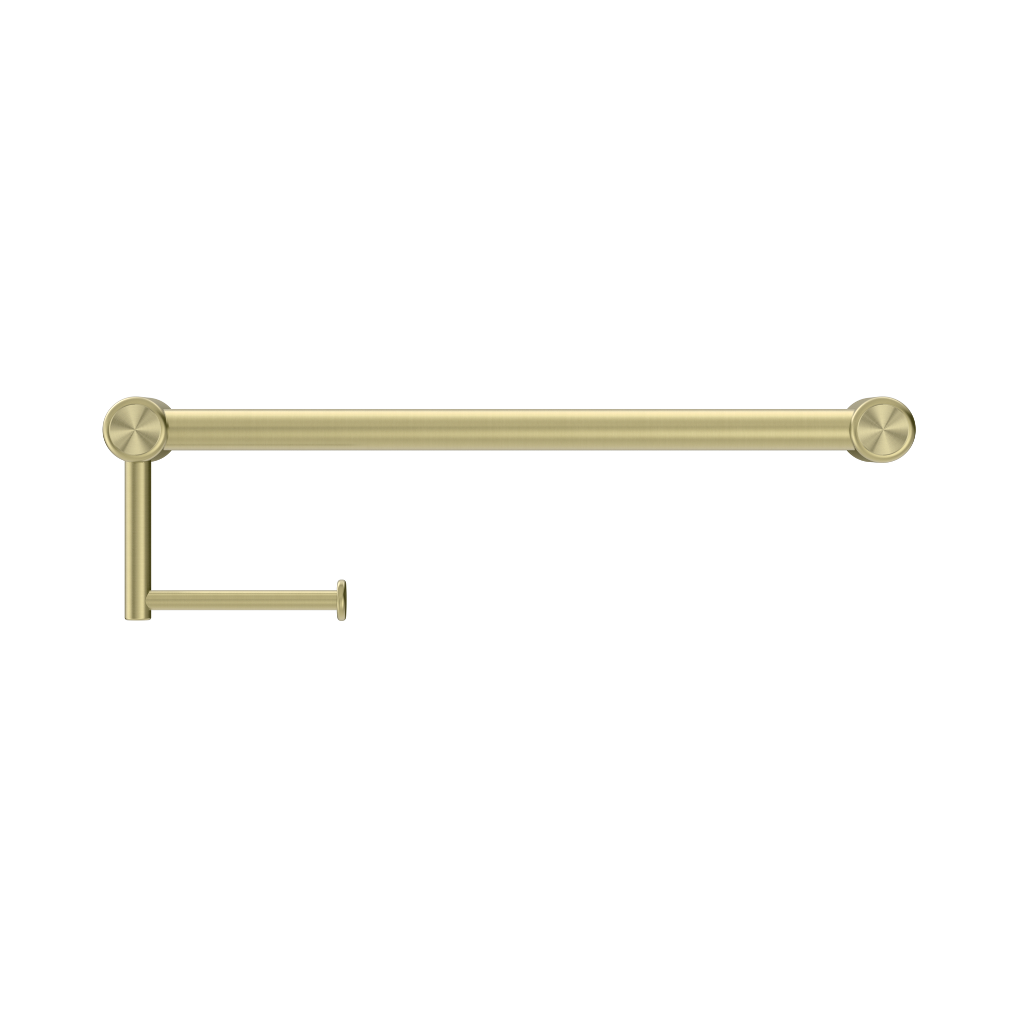 Nero Mecca Care 25mm Toilet Roll Rail 450mm, Brushed Gold
