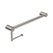 Nero Mecca Care 25mm Toilet Roll Rail 450mm, Brushed Nickel
