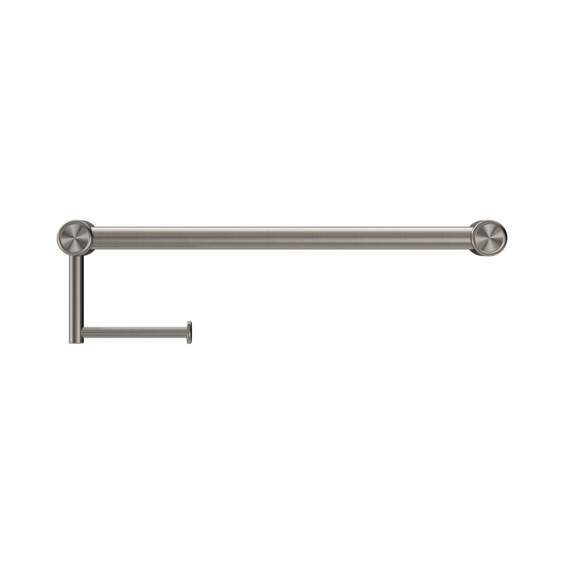 Nero Mecca Care 25mm Toilet Roll Rail 450mm, Brushed Nickel
