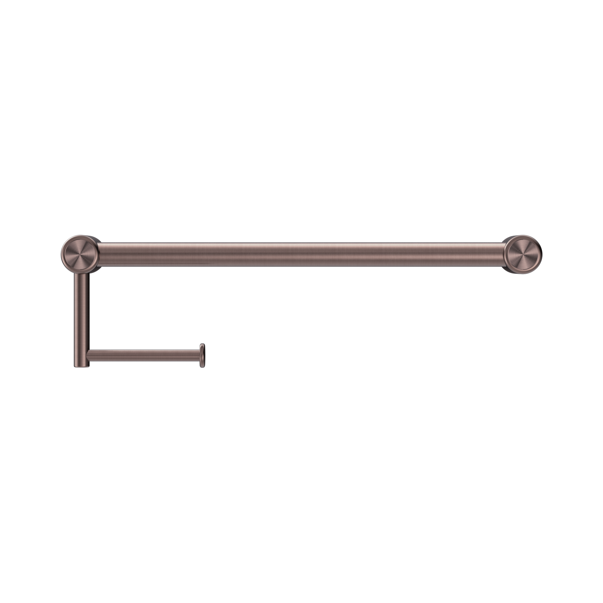 Nero Mecca Care 25mm Toilet Roll Rail 450mm, Brushed Bronze