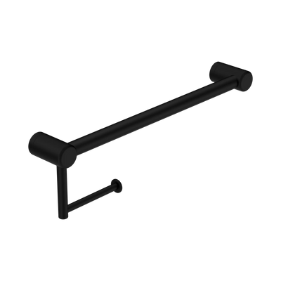 Nero Mecca Care 25mm Toilet Roll Rail 450mm, Matte Black