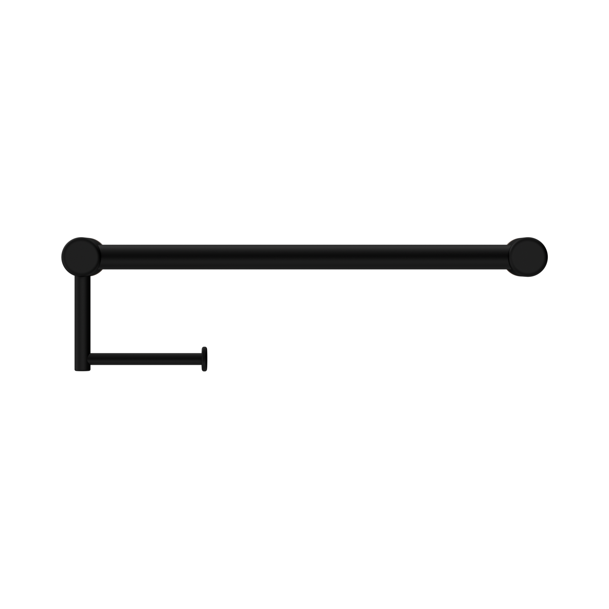 Nero Mecca Care 25mm Toilet Roll Rail 450mm, Matte Black