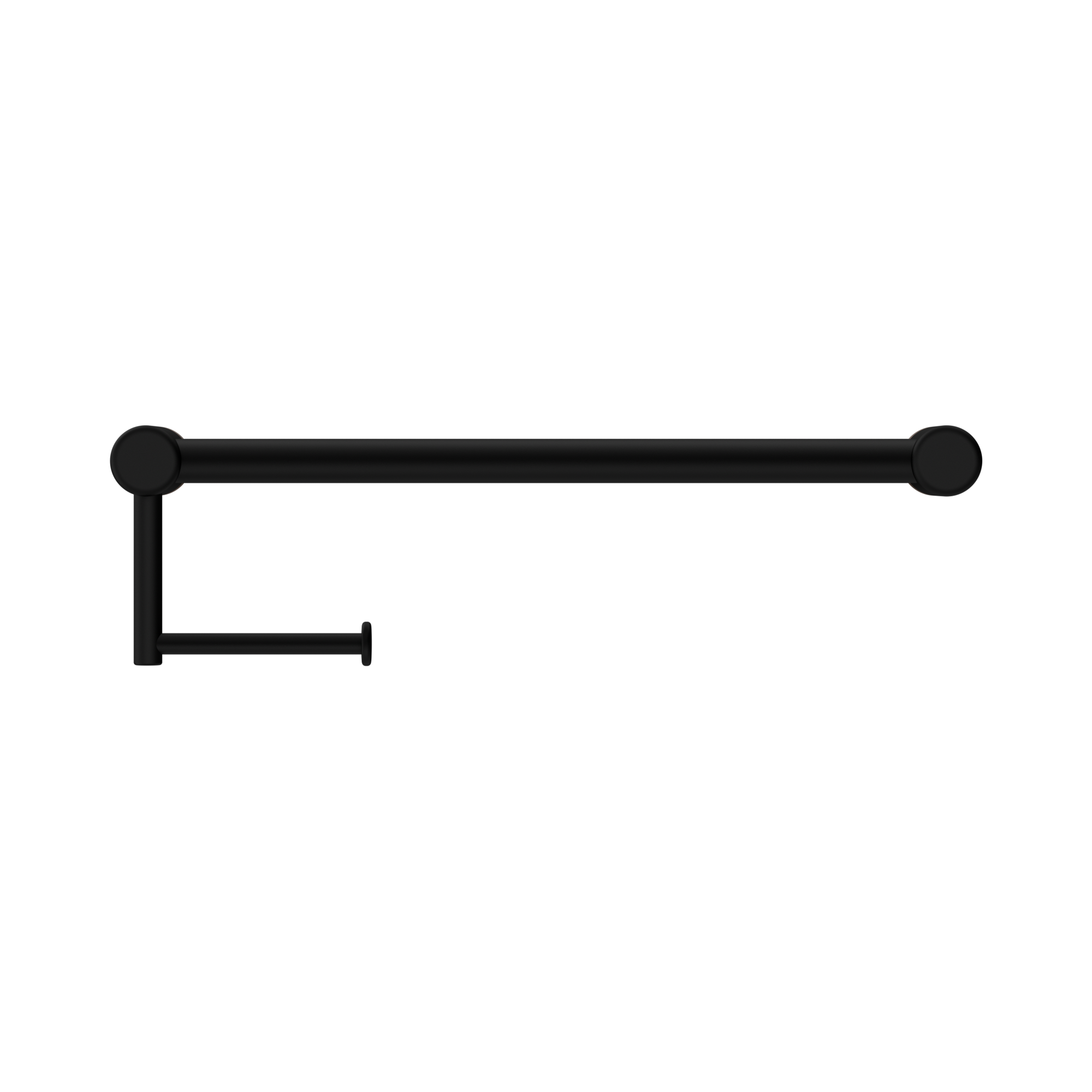 Nero Mecca Care 25mm Toilet Roll Rail 450mm, Matte Black
