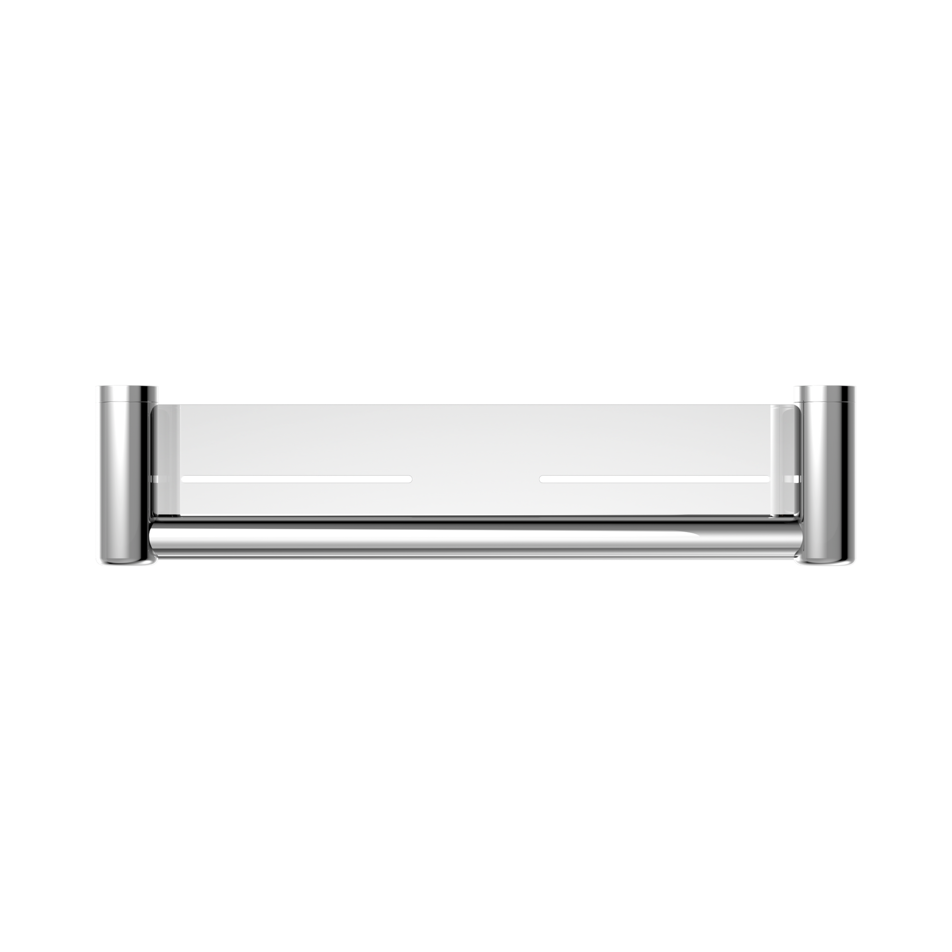 Nero Mecca Care 25mm Grab Rail With Shelf 450mm, Chrome