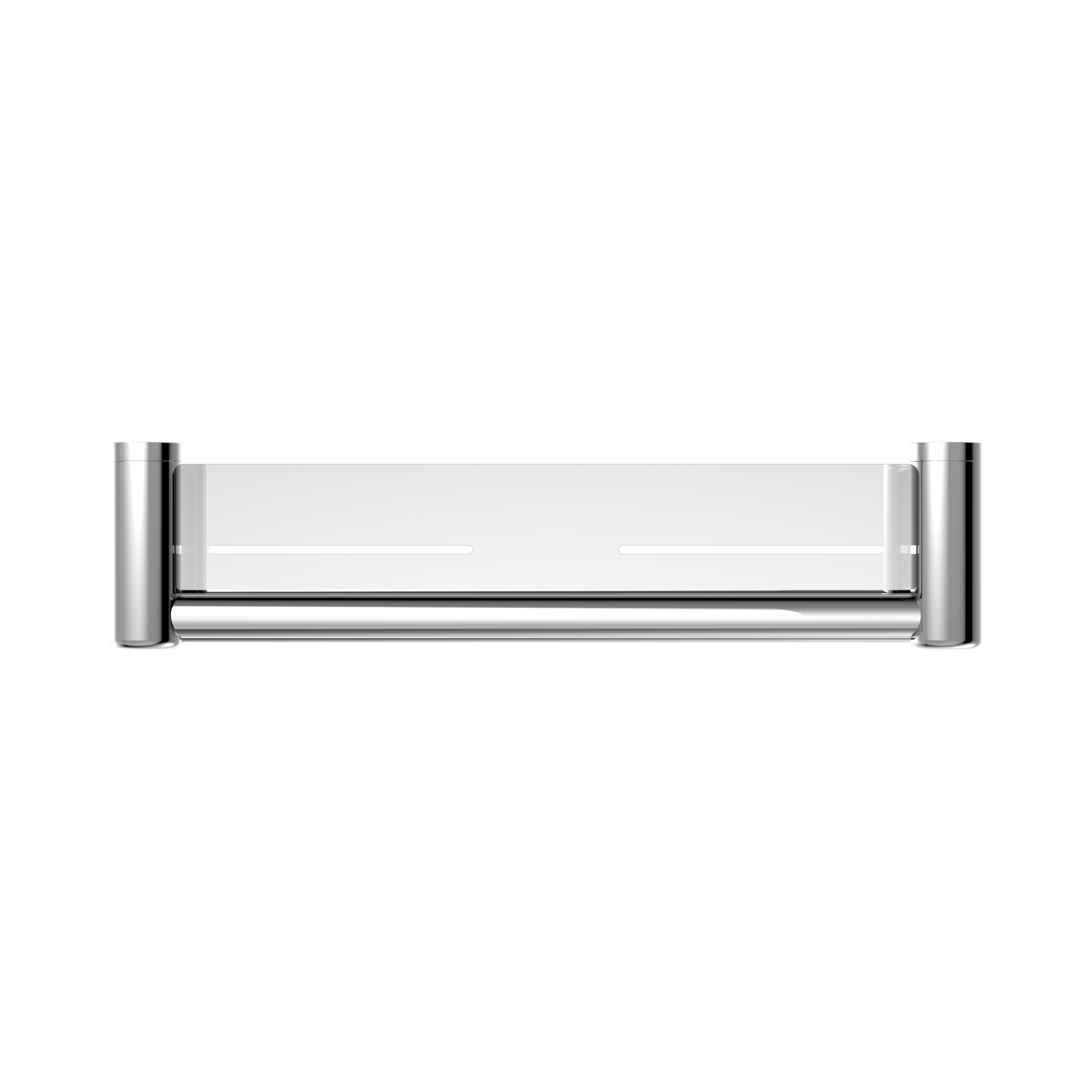 Nero Mecca Care 25mm Grab Rail With Shelf 450mm, Chrome
