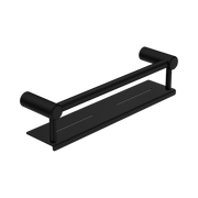 Nero Mecca Care 25mm Grab Rail With Shelf 450mm, Matte Black