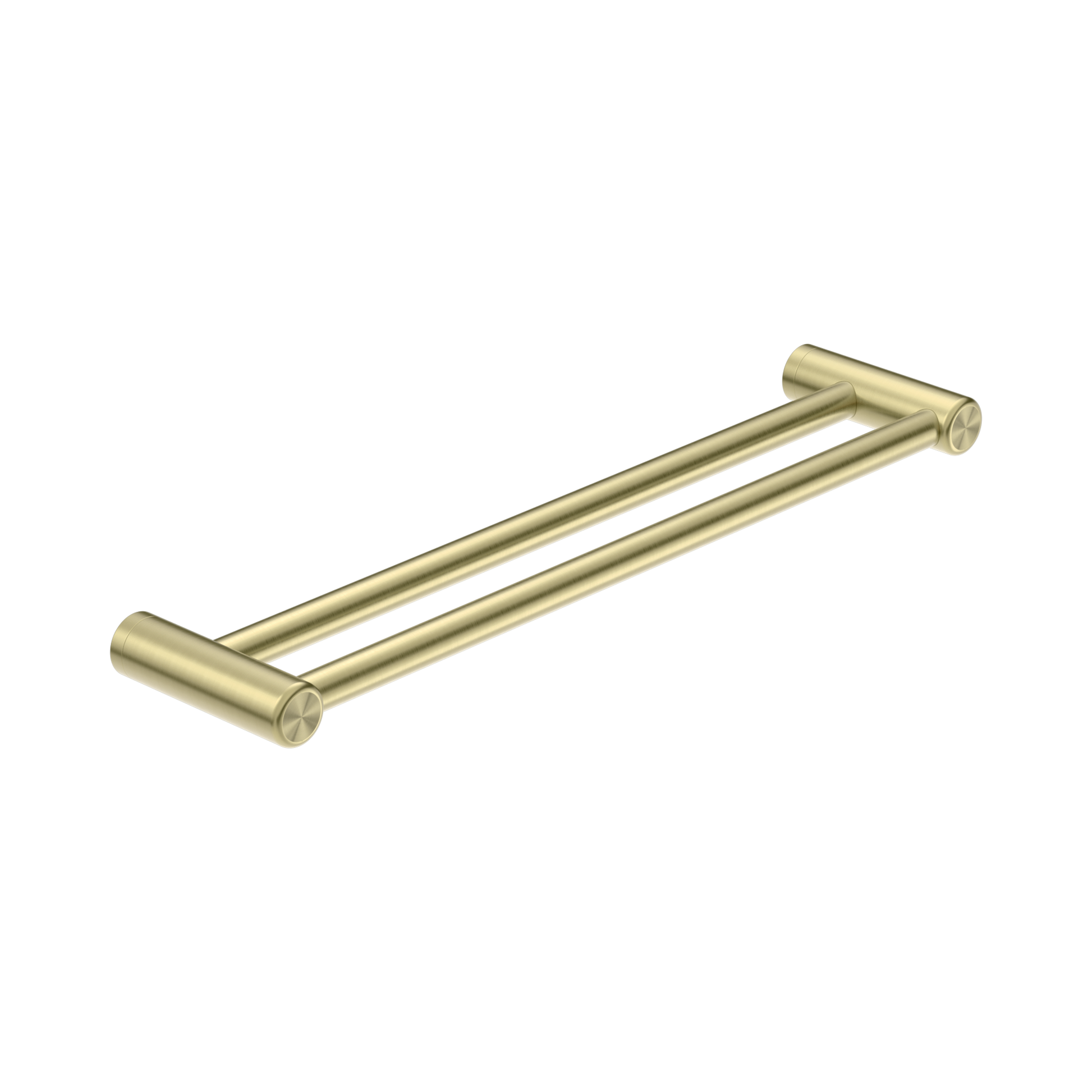 Nero Mecca Care 25mm Double Towel Grab Rail 600mm, Brushed Gold