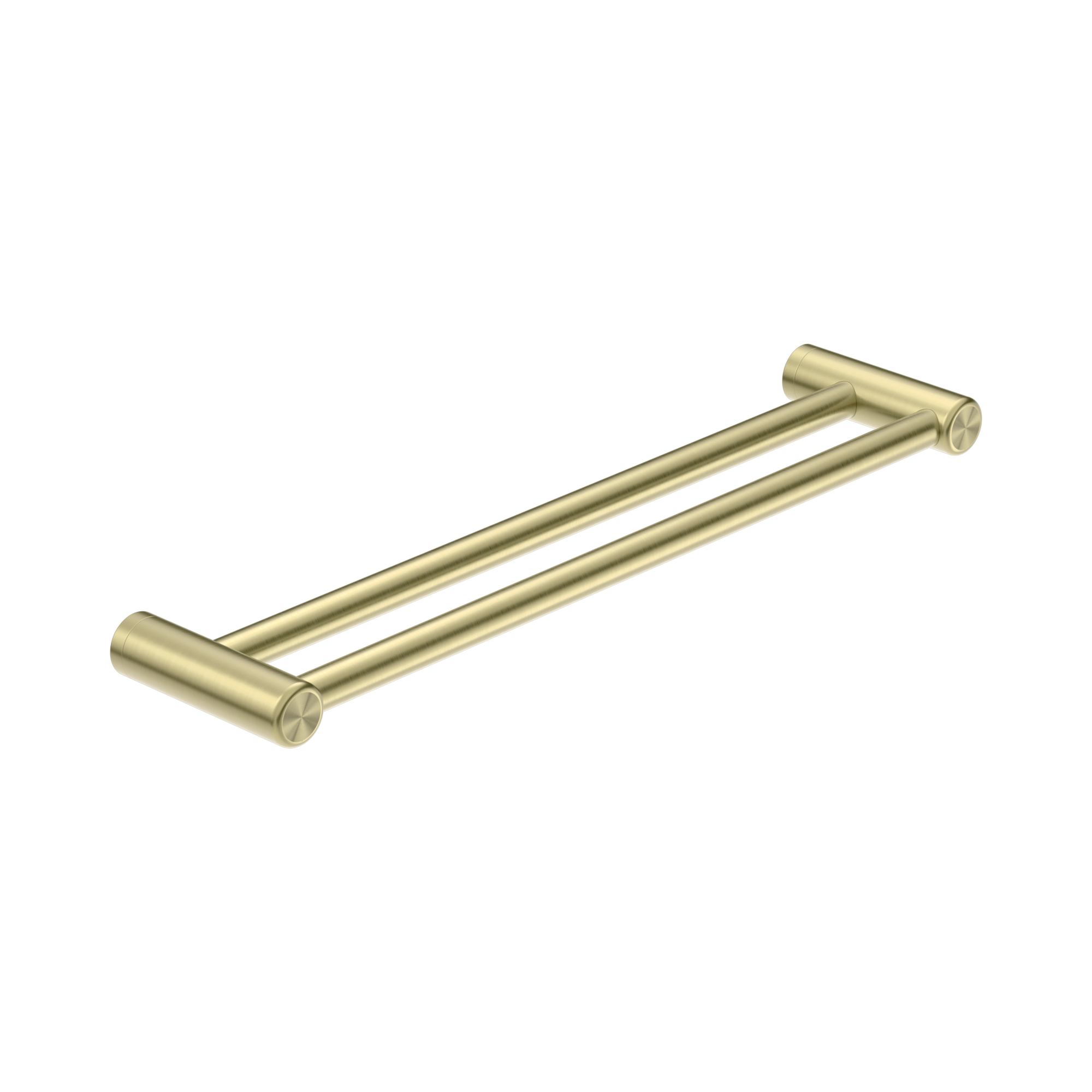 Nero Mecca Care 25mm Double Towel Grab Rail 600mm, Brushed Gold