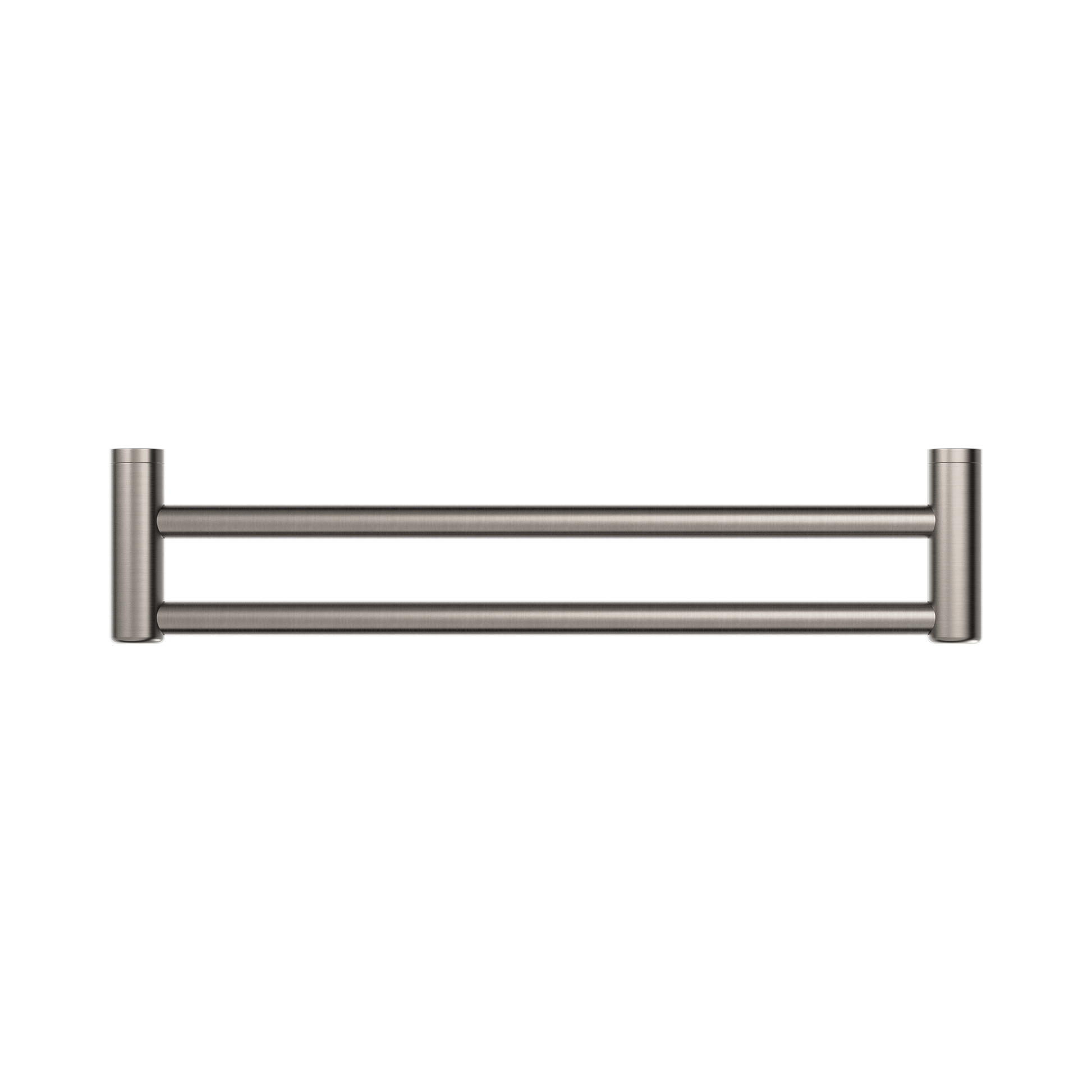 Nero Mecca Care 25mm Double Towel Grab Rail 600mm, Brushed Nickel