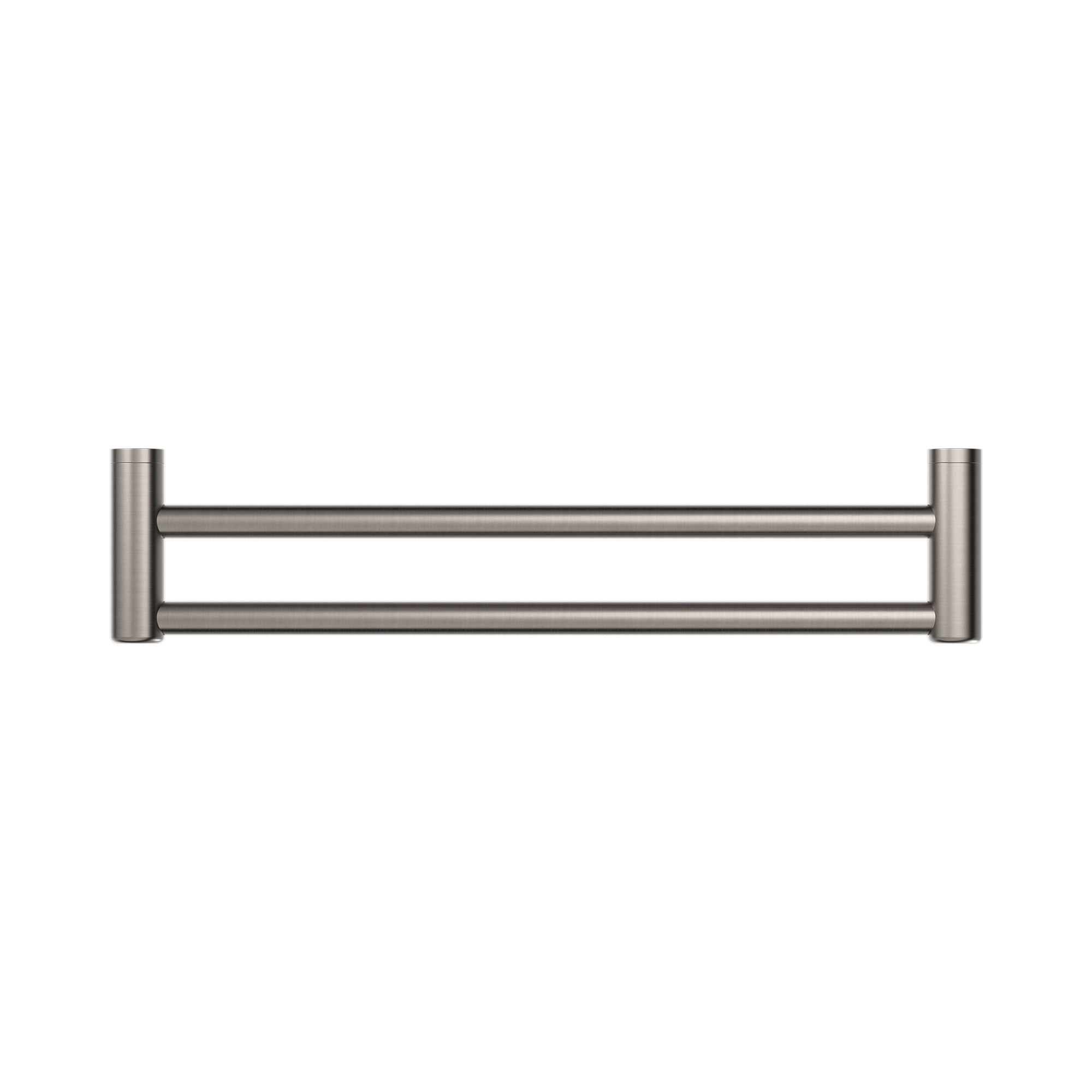 Nero Mecca Care 25mm Double Towel Grab Rail 600mm, Brushed Nickel
