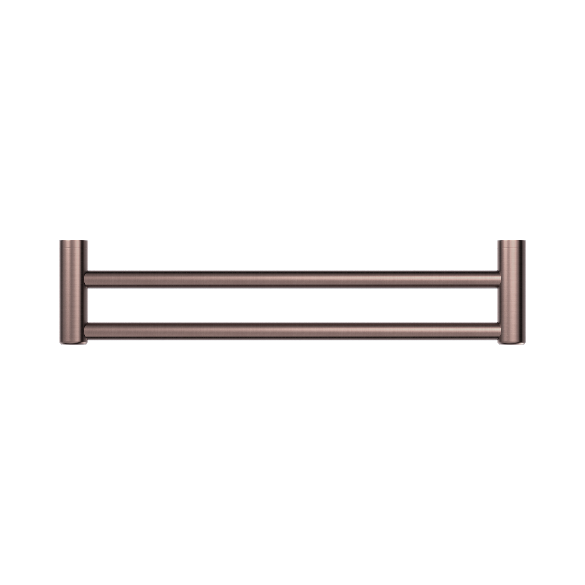 Nero Mecca Care 25mm Double Towel Grab Rail 600mm, Brushed Bronze