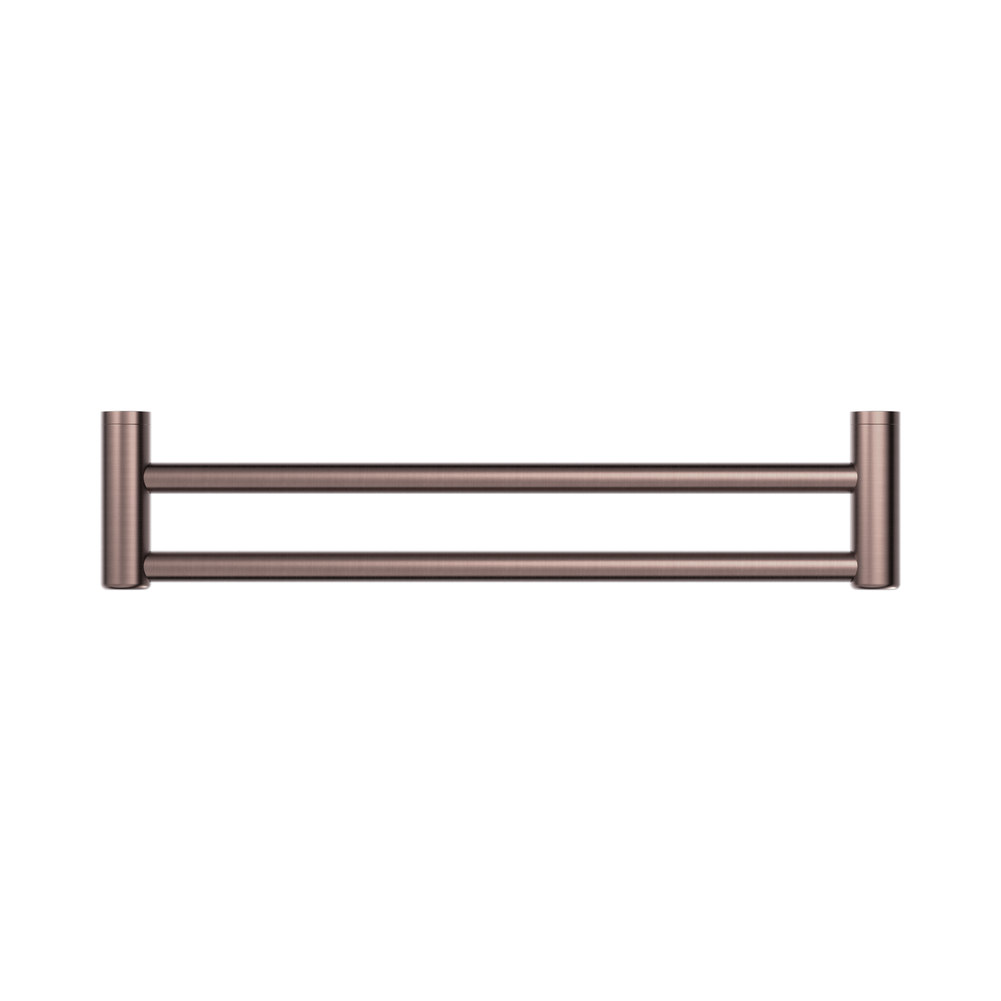 Nero Mecca Care 25mm Double Towel Grab Rail 600mm, Brushed Bronze
