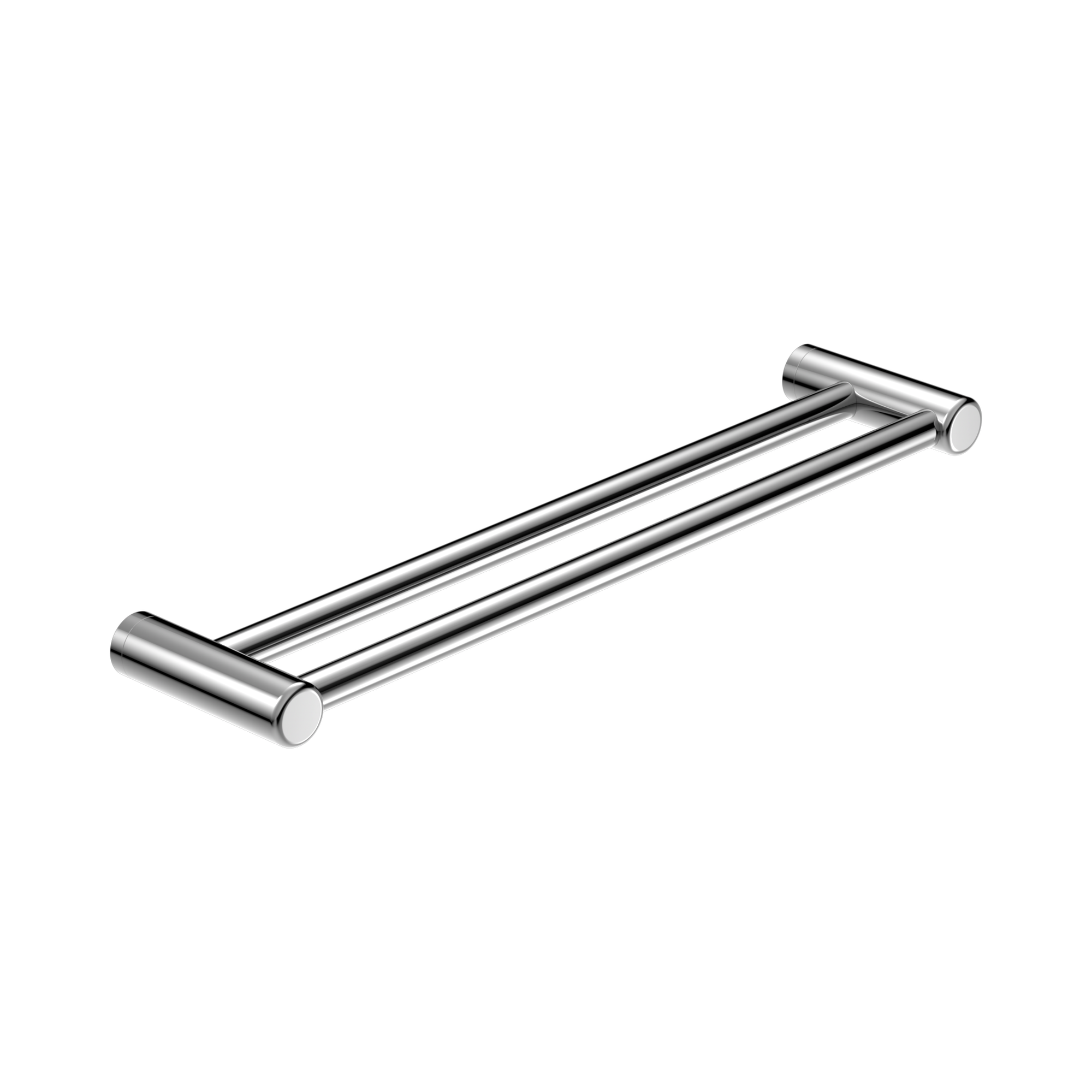 Nero Mecca Care 25mm Double Towel Grab Rail 600mm, Chrome