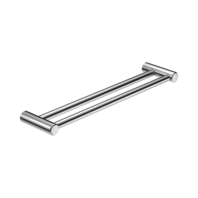 Nero Mecca Care 25mm Double Towel Grab Rail 600mm, Chrome