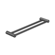 Nero Mecca Care 25mm Double Towel Grab Rail 600mm, Gun Metal