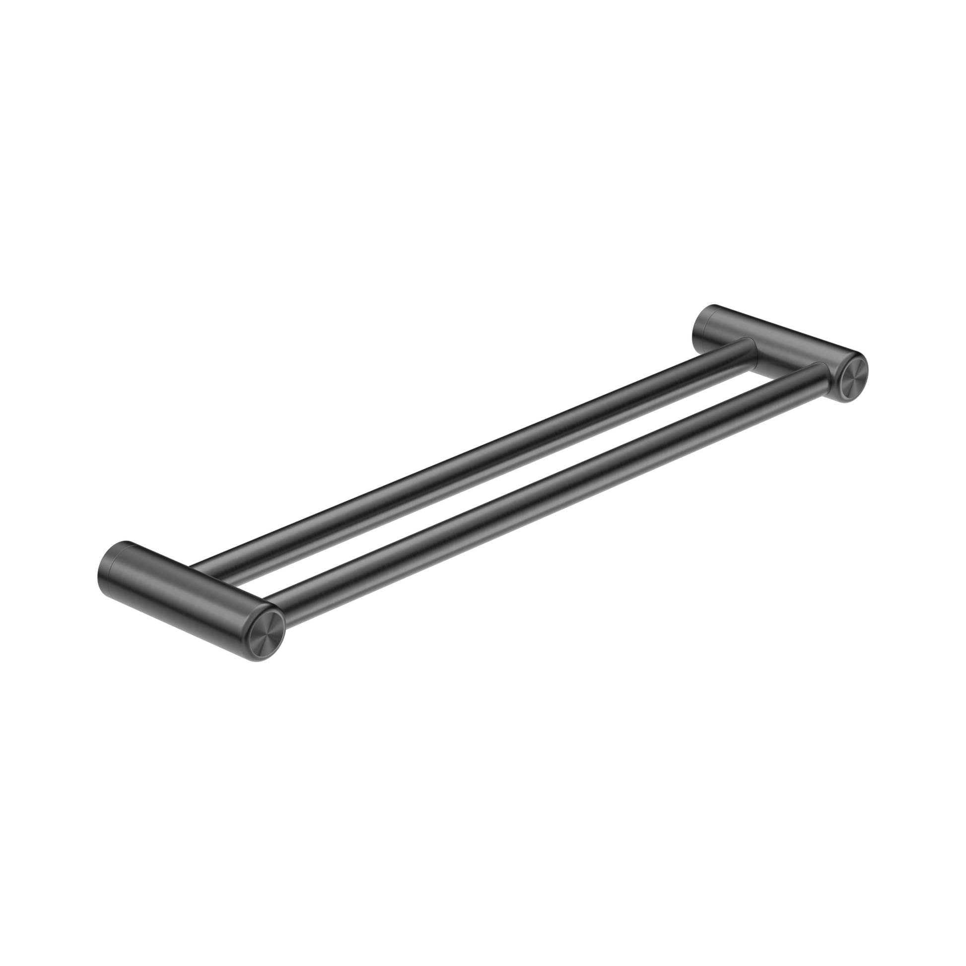 Nero Mecca Care 25mm Double Towel Grab Rail 600mm, Gun Metal