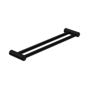 Nero Mecca Care 25mm Double Towel Grab Rail 600mm, Matte Black