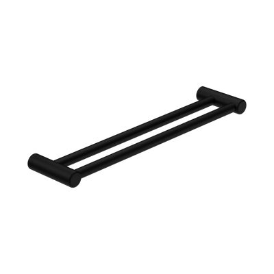Nero Mecca Care 25mm Double Towel Grab Rail 600mm, Matte Black