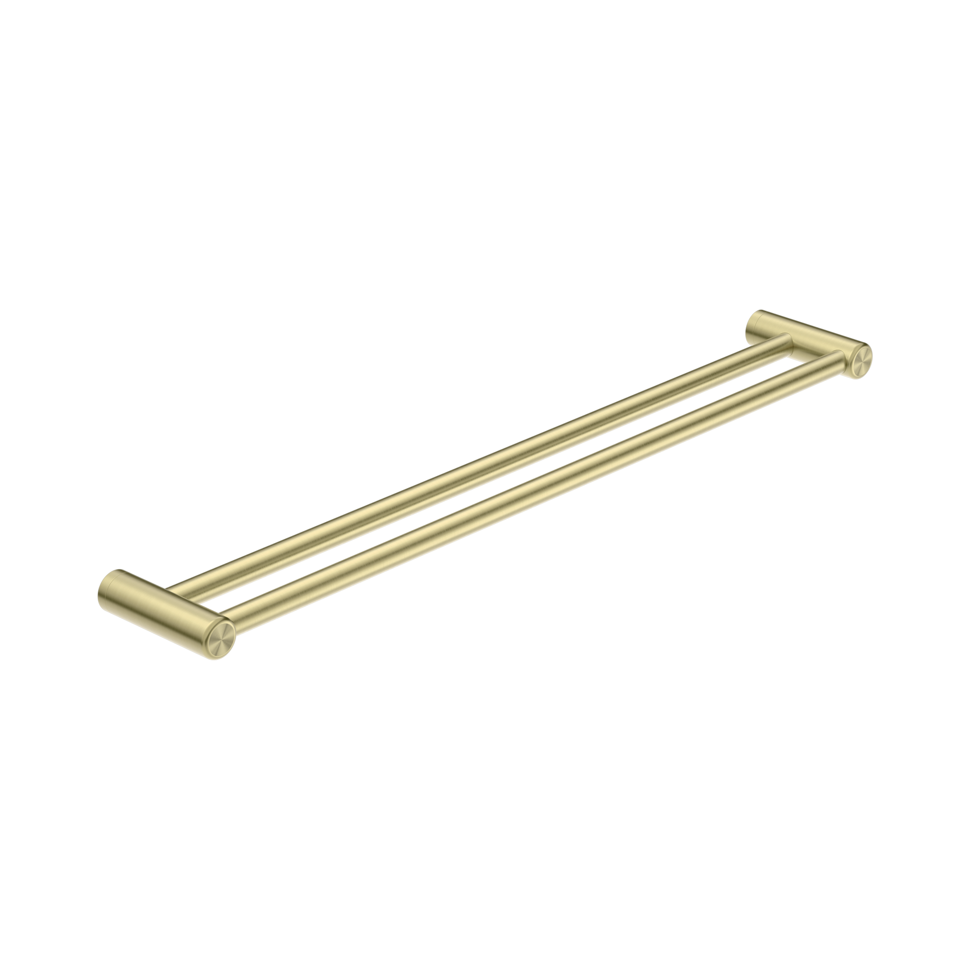 Nero Mecca Care 25mm Double Towel Grab Rail 900mm, Brushed Gold