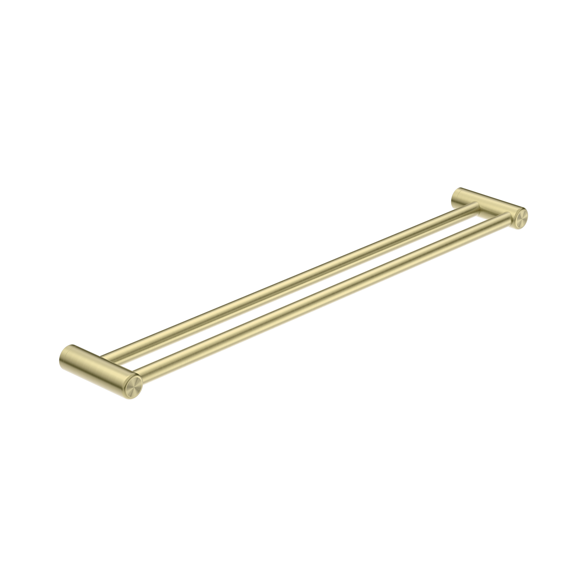 Nero Mecca Care 25mm Double Towel Grab Rail 900mm, Brushed Gold